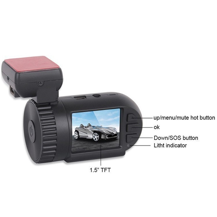 1296P 1080p Car DVRs Dashboard Camera Dash cam Ambarella A7 For Automotive Registrator Video Recorder GPS Tracker 0801 MINI 0805 (11)