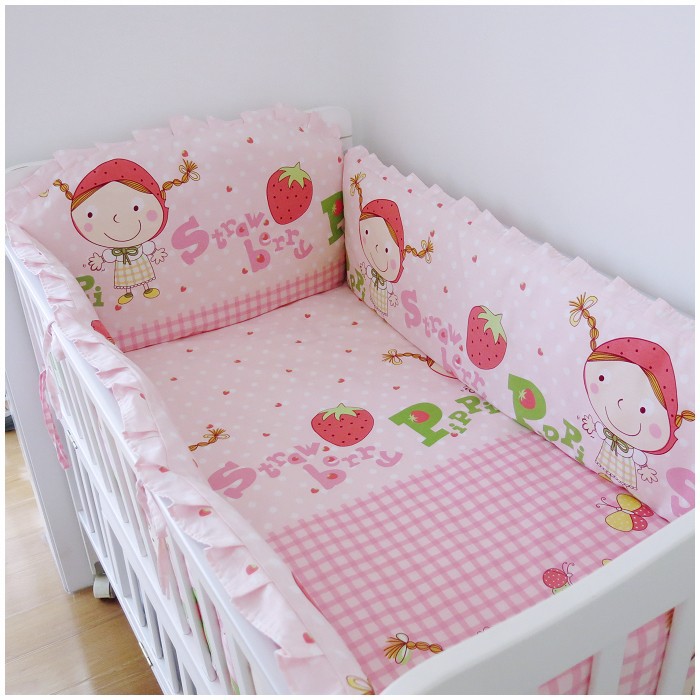 Promotion 6PCS crib bedding sets for kids font b baby b font crib bedding sets font