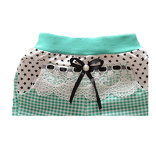 The autumn of 2014 new Korean Infant girl child covered with fine lattice Star Knitting trousers