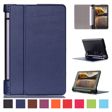 Ultra thin smart PU leather cover case stand cover case for 2015 lenovo Yoga tab 3 8″ 850F tablet +free film+free stylus