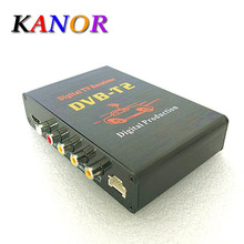 DVB T2 H.264 Free shipping PEG4 Mobile Digital TV Box External USB DVB-T2 Car TV Receiver Russian&Europe&Southeast Asia