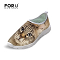 2016 Hot Sell Summer Lightweight Women Casual Mesh Shoes Zapatos Mujer Cool Panda Black Cat Pattern