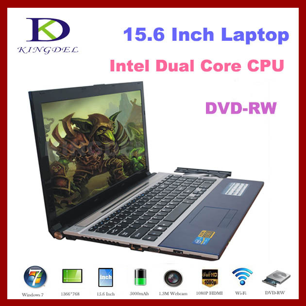 4GB RAM 640GB HDD 15 6 Notebook Laptop Computer Intel Atom N2600 1 6Ghz CPU DVD