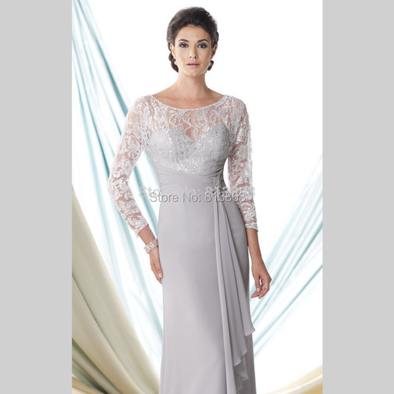 Bridal party dresses silver