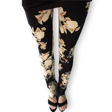 Women Leggings Fashion Sexy Women Rose Flower Printed leggins Slim Cotton Colorful Pants In stock A variety of styles trousers