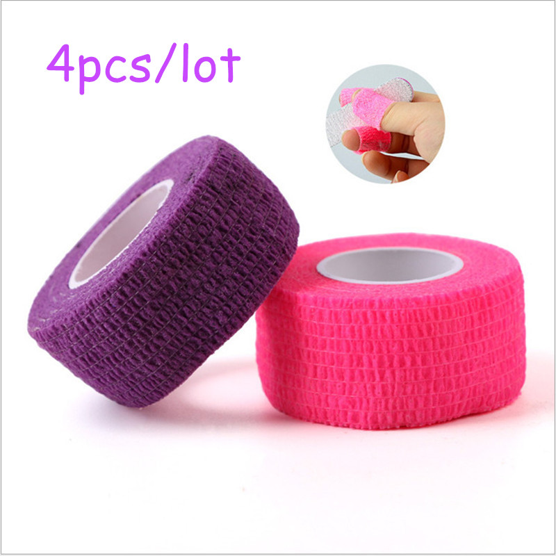 4pcs/lot Nail Tools Flex Wrap Finger Bandage Nail Art File Tape Makeup