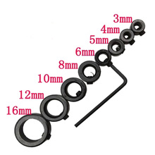 8Pcs/Set Woodworking Drill Bit Depth Stop Collars Ring Positioner Drill Locator qstexpress