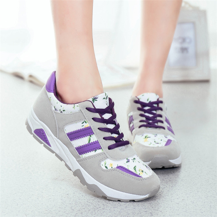 2015 new fashion women sneakers shoes sapatilha women s casual flats sport shoes woman floral printed