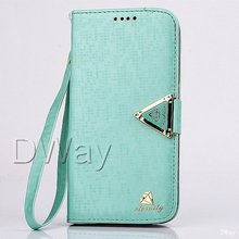 S6 Edge Case Metal Buckle Decoration Wallet Stand Flip Phone Leather Cover Case For Samsung Galaxy S6 Edge Cover G925