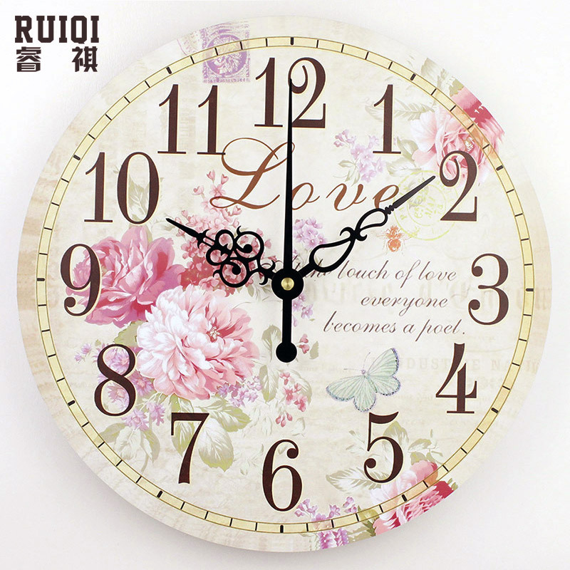 Home decoration large wall clocks silent wall clock vintage home decor fashion big wall watches relojes decoracion pared