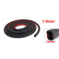 EDFY New 3Meter D Type Rubber Hollow car rubber seal Sound car door sealing strip weatherstrip