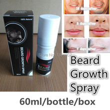 Original Beard growth spray 60ml beard grow stimulator 100% natural accelerate beard growth oil facial hair grower