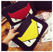 Little Monster Envelopes Women Day Clutches 2016 New Korean Fashion Casual Party Little Monster Shoulder Messenger Bags Bab33223