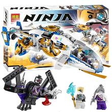 Bela 10223 NinjaCopter Toy Helicopter Phantom aircraft Minifigure Assembled Building Block educational Compatible With Lego