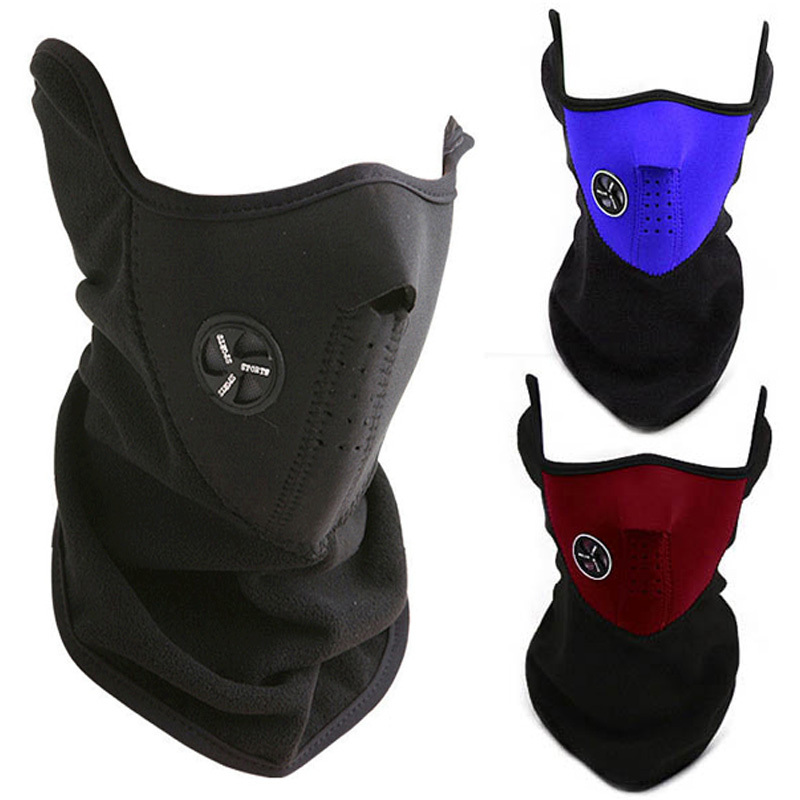 New Bike Motorcycle Ski Snowboard Neck Warmer Face Mask Veil Cover Sport Snow 3 Colors Free