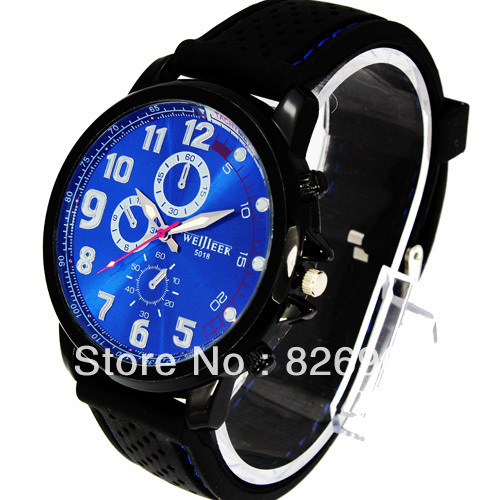 New Fashion Military Pilot Aviator Army Style Silicone For Watches ...