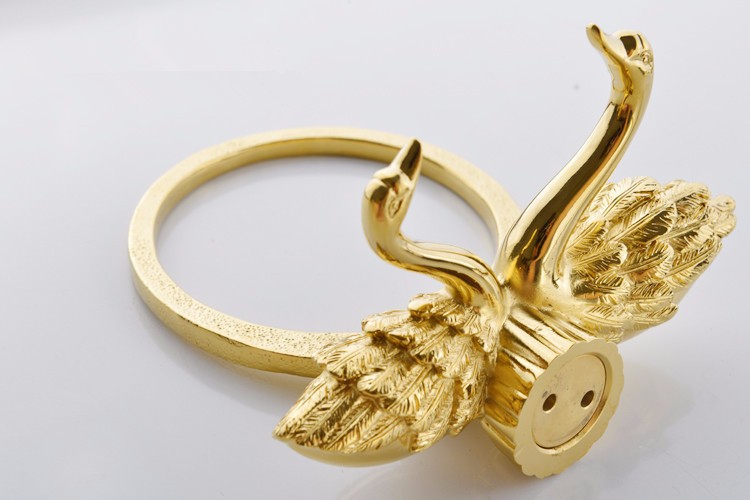 Description Picture 6 of itemGold Toilet Brush Holder, Solid Brass Swan Wall Mounted Toilet Bowl Brush and Holder for Bathroom Cleaning-Space Saving MB-0961A