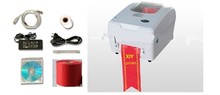 2015PCUSB connection digital foil heat printer ribbon paper adhesive sticker with one roll 100m color ribbon printing machine