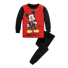 2016 Spring Autumn Kids Clothes Baby Boys Girls Clothing Long Sleeve Costume Cotton Pijamas Children Sleepwear Pyjamas Pajamas