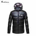 Markless 2016 Men s Thick Down Jackets Brand Clothing Mens Casual Spliced Hooded Man Down Coats