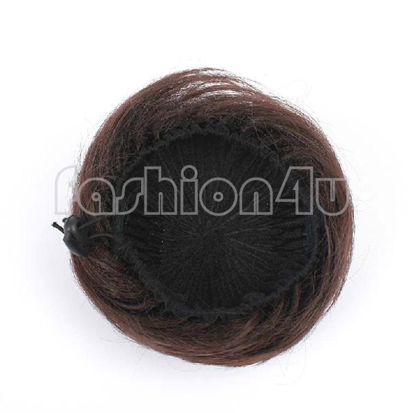 Eq7448 наращивание волос булочка прически шнурок парики scrunchie темно-коричневый