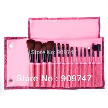 15 pcs Soft Synthetic Hair make up tools kit Cosmetic Beauty Makeup Brush Black Sets with