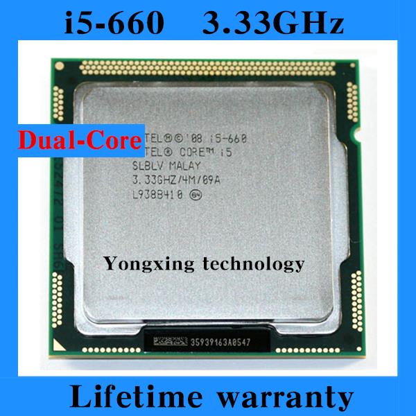 Lifetime warranty Core i5 660 3 33GHz 4M SLBLV Dual Core Four threads desktop processors Computer