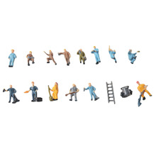Free shipping HO scale Painted Building Layout Model Train Workers Figures Workman Perfect for Layout and Landscape Models