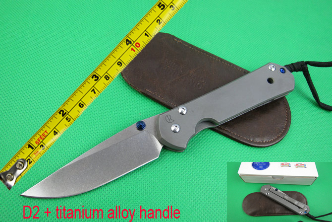 Wild Boar Chris Reeve Sebenza 21 Folding Knife Tactical KnifeD2 Blade With Stone Wash TC4 Titanium