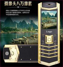 2014 new bar Luxury long standby mutiple languages brand Stainless steel metal Quad band Mobile phone
