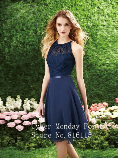 Online Get Cheap Knee Length Navy Blue Dresses -Aliexpress.com ...