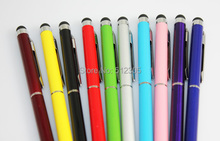 Metal 2 In 1 Capacitive Screen Stylus Pen Pens Touch Pen For IPAD IPHONE Tablet PC