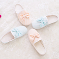 2016 Spring and Autumn candy colored stripes and comfortable soft bottom slippers women slippers free shipping