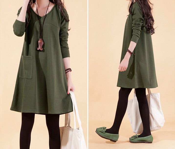 Fashion Winter Autumn Casual Maternity Dresses Pregnancy Dress For Pregnant  Women Loose Knee Length Pregnancy Clothes From Cr777, $23.78