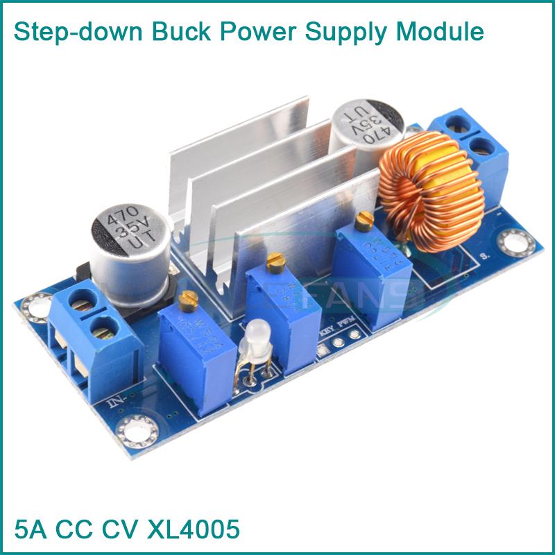5A CC CV XL4005 Step-down Buck Power Supply Module Lithium Charger for arduino