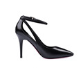 New high heeled shoes hollow leather strap women s pumps pointed thin Heels wedding High heeled