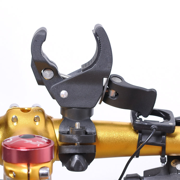 New Universal Bike Handle Bar Holder Mounting For Flashlight Torch BlackER