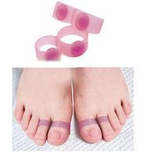 2 Pairs Slimming Magnetic Silicon Foot Massage Toe Ring Weight Loss Easy Healthy NA047
