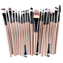 Pro 20Pcs Makeup Brushes Set Powder Blush Foundation Eyeshadow Eyeliner Lip Gold Cosmetic Brush Kit Beauty