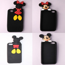 Case For iPhone 4 4S 5 5S 6 6 Plus 6S 6S Plus New Style Soft Silicone Mobile Phone Case Cartoon Minnie Mitch Pattern Back Cover