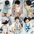 Children Boys Clothes Summer 2017 New Toddler Girls Clothing Sets Infantil Kids Cartoon Clothes Tank Top