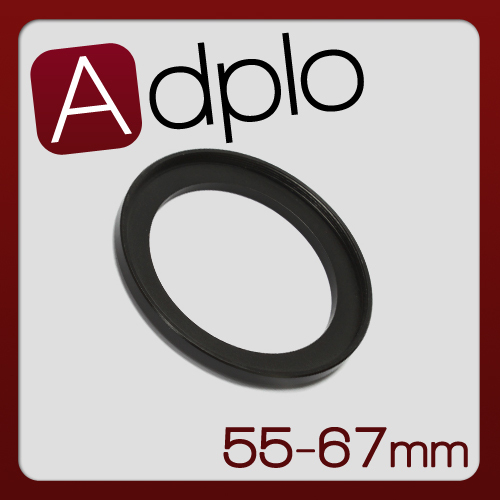 55-67mm Step-Up Metal Adapter Ring / 55mm Lens to 67mm Accessory