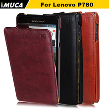 100% Quality Guarantee Original Leather Case for Lenovo P780 Vertical Flip Cover Mobile Phone Bags & Cases Accessories