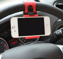 High Quality Car Phone Holders Automobile Steering Wheel Mounts Holder For all Mobilephone,GPS,Mp3,Mp4 Interior accessories