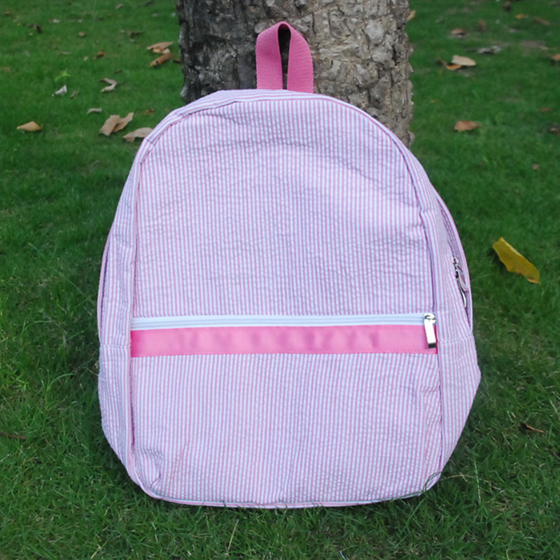 Buy Wholesale Blanks seersucker backpack in Cotton