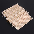 1 Pack 80 100pcs Nail Art Orange Wood Stick Cuticle Pusher Remover Manicure Pedicure Care Pusher