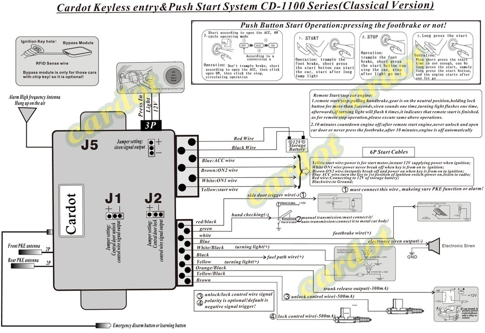 Diagram  Compustar Cs700s Keyless Remote Start System