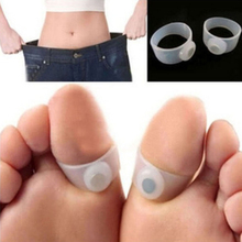 2 PCS Slimming Health Silicon Magnetic Foot Massager Massge relax Toe Ring for Weight Loss Relaxation Care Tools