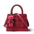 Chic Classic Plaid Women Handbag Fashion New Simple Zipper Closure Shoulder Bag Ladies High Quality PU
