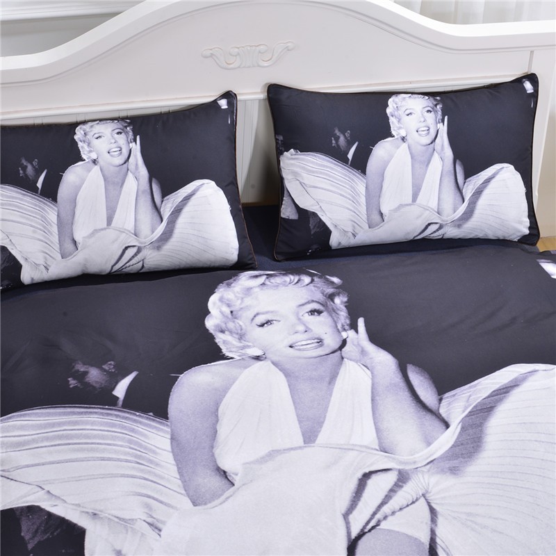 Dropshipping Marilyn Monroe Bedding Set Vivid 3d Print Bedlinen